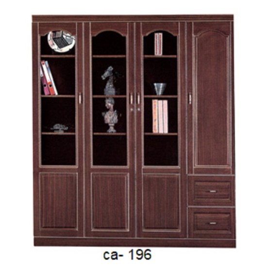 مكتبة كلاسيك للملفات والديكور من خشب طبيعي بتفاصيل فاخرة